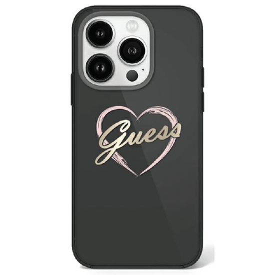 Picture of Guess IML Heart Back Case for Apple iPhone 16 Pro