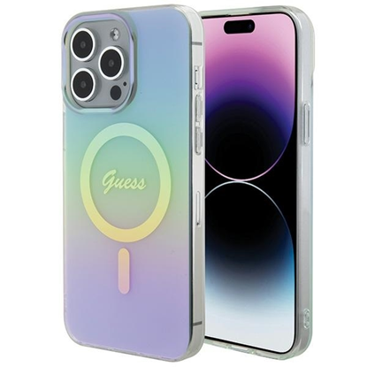 Изображение Guess IML MagSafe Iridescent Case for Apple iPhone 15 Pro