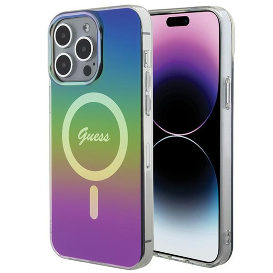 Изображение Guess IML MagSafe Iridescent Case for Apple iPhone 15 Pro