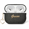 Picture of Guess Metallic Script Charm Case for AirPods 4 Black