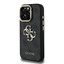 Изображение Guess PU 4G Metal Logo Stand Camera Frame Case for iPhone 16 Pro / Black