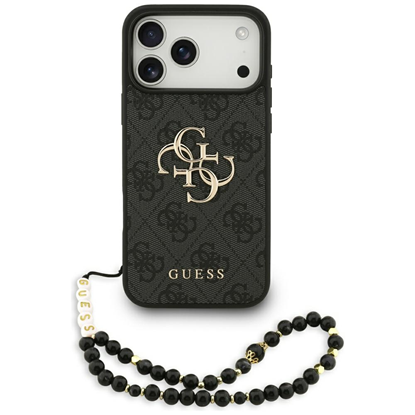 Изображение Guess PU 4G Metal Logo Strap Case for Apple iPhone 17 Pro Max