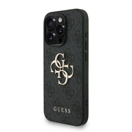 Изображение Guess PU 4G Metal Logo Strap Case for iPhone 15 Pro / Black
