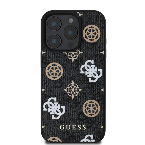 Picture of Guess PU 4G Peony MagSafe Case for iPhone 16 Pro Max / Black