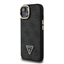 Изображение Guess PU 4G Strass Triangle Logo Stand Camera Frame MagSafe Case for iPhone 15 / Black
