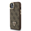 Picture of Guess PU 4G Strass Triangle Logo Stand Camera Frame MagSafe Case for iPhone 15 / Brown