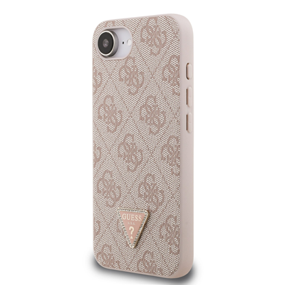 Attēls no Guess PU 4G Strass Triangle Metal Logo Case for Apple iPhone 16e