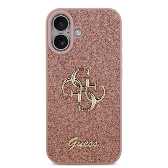 Picture of Guess PU Fixed Glitter 4G Metal Logo Case for Apple iPhone 17