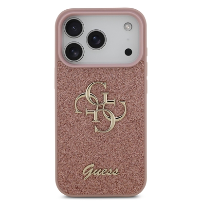 Attēls no Guess PU Fixed Glitter 4G Metal Logo Case for Apple iPhone 17 Pro