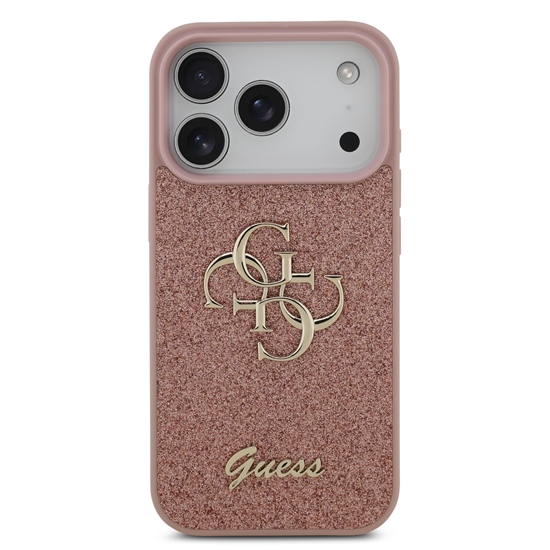 Picture of Guess PU Fixed Glitter 4G Metal Logo Case for Apple iPhone 17 Pro