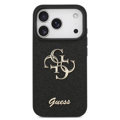 Attēls no Guess PU Fixed Glitter 4G Metal Logo Case for Apple iPhone 17 Pro