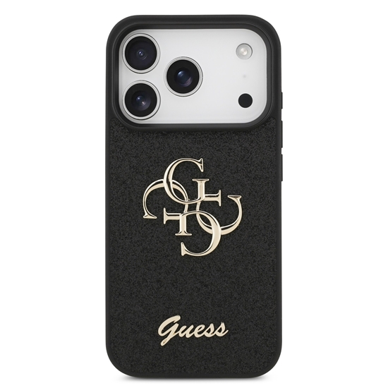 Picture of Guess PU Fixed Glitter 4G Metal Logo Case for Apple iPhone 17 Pro