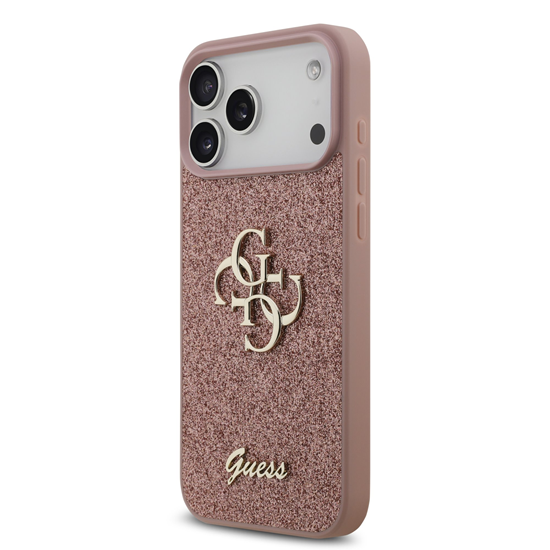 Picture of Guess PU Fixed Glitter 4G Metal Logo Case for Apple iPhone 17 Pro Max