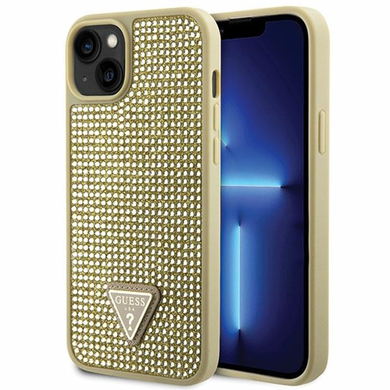 Picture of Guess Rhinestones Triangle Metal Logo Case for iPh