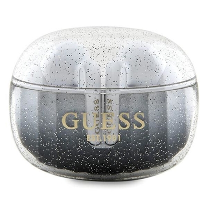 Изображение Guess Universal Guess Glitter Gradient TWS Bluetooth headphones with docking station - black