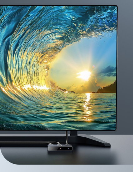 Изображение HDMI sadalītājs Baseus Matrix Space Gray 2in1