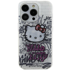 Picture of Hello Kitty Apple iPhone 15 6.1 hardcase IML Kitty On Bricks Graffit White