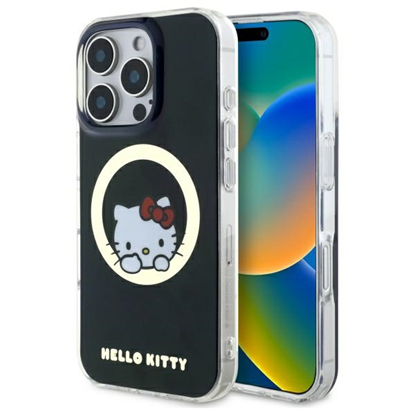 Изображение Hello Kitty Hello Kitty HKHMP16XHSWKK iPhone 16 Pro Max 6.9" black/black hardcase IML Sweet Kitty Magsafe