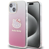 Picture of Hello Kitty Hello Kitty IML Gradient Electrop Kitty Head case for iPhone 15 - pink