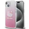 Picture of Hello Kitty Hello Kitty IML Gradient Electrop Kitty Head case for iPhone 15 - pink