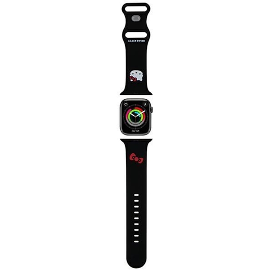 Picture of Hello Kitty Hello Kitty Silicone Kitty Head Strap for Apple Watch 42/44/45/49mm - Black