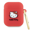 Picture of Hello Kitty Apple Airpods Pro 2 cover Silicone 3D Kitty Head Red