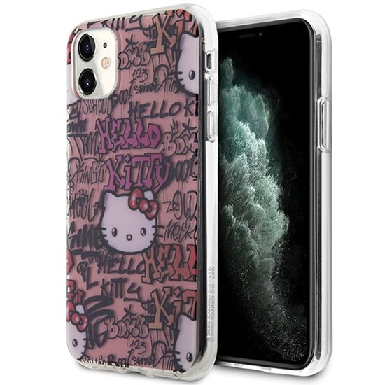 Picture of Hello Kitty HKHCN61HDGPTP iPhone 11 | Xr 6.1" różo