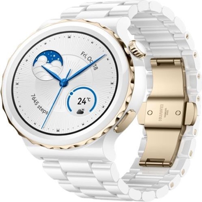Attēls no Huawei Watch GT 3 Pro 43mm White Ceramic Case with Ceramic Strap White