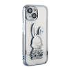 Picture of iLike Apple iPhone 13 Silicone Case Print Desire Rabbit Blue