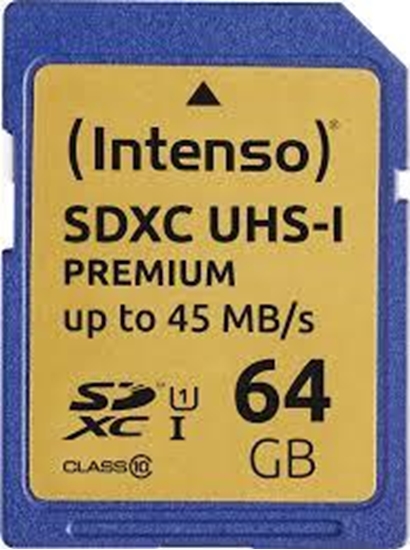 Изображение Intenso SDXC Card           64GB Class 10 UHS-I Premium