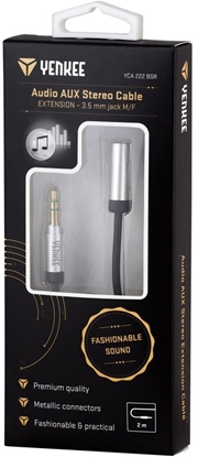 Picture of YCA 222 BSR Kabel AUX M/F 2m met. YENKEE