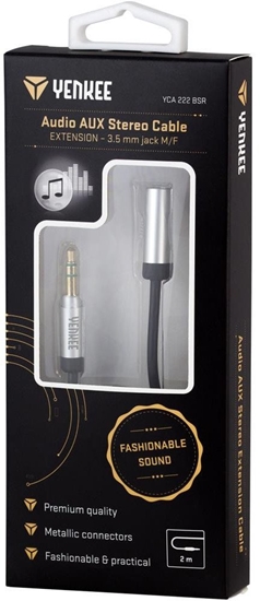 Picture of YCA 222 BSR Kabel AUX M/F 2m met. YENKEE