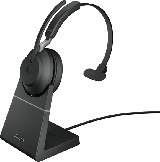 Picture of Jabra Evolve2 65 UC Mono Headset black BT USB-A + Charging Stand