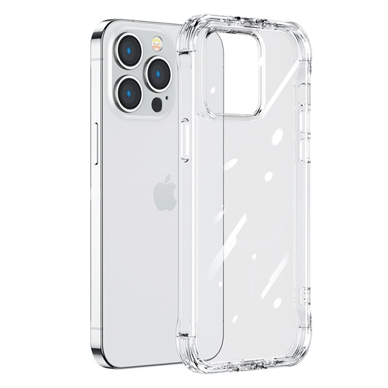 Изображение Joyroom Joyroom Defender Series Case Cover for iPhone 14 Armored Hook Cover Stand Clear (JR-14H1)