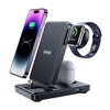Изображение Joyroom Joyroom JR-WQS02 iPhone AirPods Apple Watch 4in1 charging station foldable - black