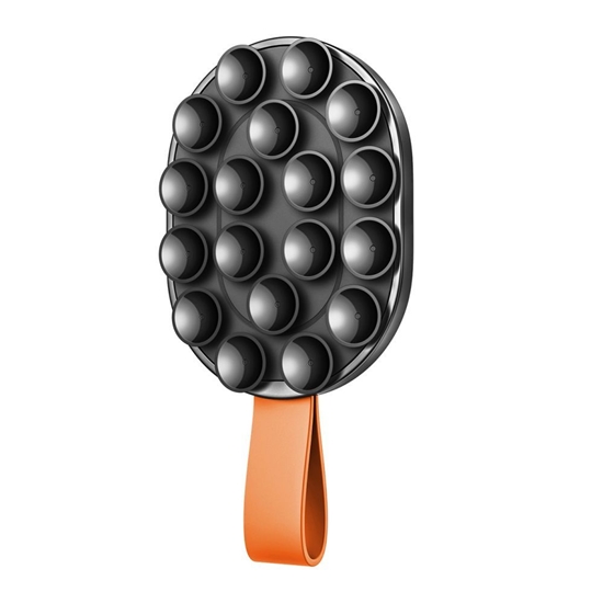Picture of Joyroom Joyroom JR-ZS393-S magnetic holder with suction cups for 4.7-7" phone - black and orange