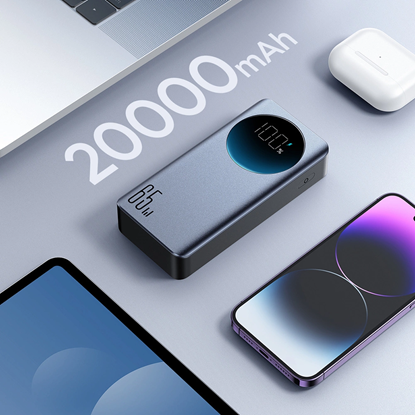 Attēls no Joyroom powerbank 65W 20000mAH black (JR-PBF04)