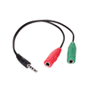 Picture of Kabel Akyga Jack 3.5mm - Jack 3.5mm x2 0.15m czarny (AK-AV-08)