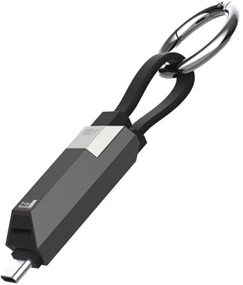 Attēls no Kabel USB 4smarts USB-C - USB-C 0.06 m Grafitowy (548240)