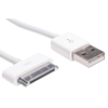 Picture of Kabel USB Akyga USB-A - Apple 30-Pin 1 m Biay (AK-USB-08)