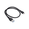 Picture of Kabel USB Akyga USB-A - USB-C 0.5 m Czarny (AK-USB-24)