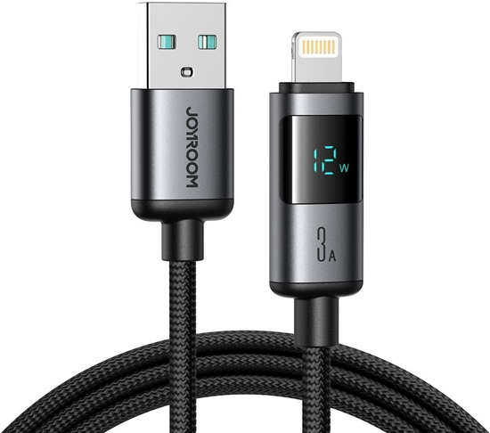 Picture of Kabel USB Joyroom USB-A - Lightning 1.2 m Czarny (6956116722586)