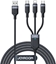 Изображение Kabel USB Joyroom USB-A - USB-C + microUSB + Lightning 0.3 m Czarny (6956116708979)