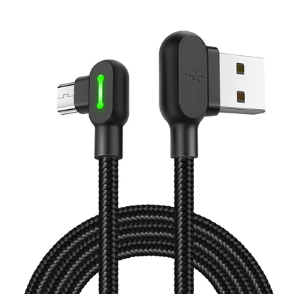 Picture of Mcdodo CA-5280 LED USB to Micro USB Cable, 3m (Bla
