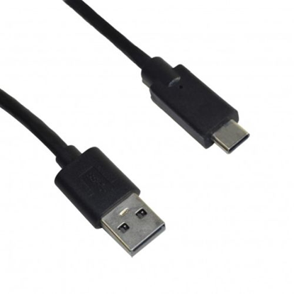Attēls no Kabel USB Msonic USB-A - USB-C 1 m Czarny (MLU536)