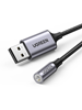 Picture of Kabel USB UGREEN USB-A - mini Jack 3.5 mm Czarno-srebrny (30757)