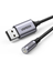 Attēls no Kabel USB UGREEN USB-A - mini Jack 3.5 mm Czarno-srebrny (30757)