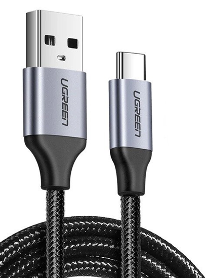 Picture of Kabel USB Ugreen USB-A - USB-C 0.25 m Czarny (60124)