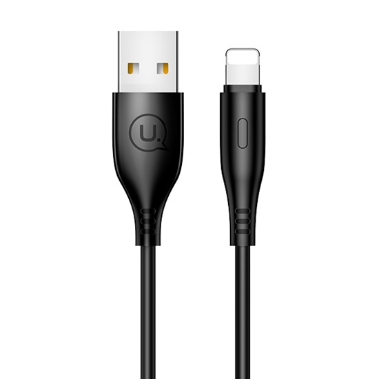 Picture of Kabel USB Usams USB-A - Lightning 1 m Czarny (SJ266USB01)