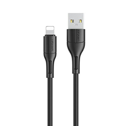 Attēls no Kabel USB Usams USB-A - Lightning 1 m Czarny (SJ500USB01)